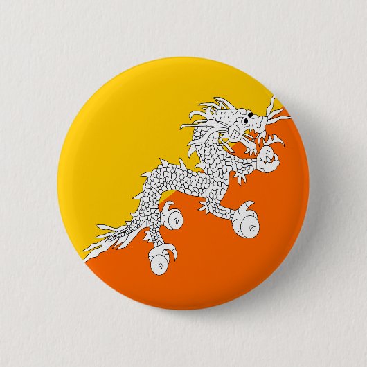 Bhutan Flag van hoge kwaliteit Ronde Button 5,7 Cm (Voorkant)