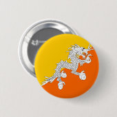 Bhutan Flag van hoge kwaliteit Ronde Button 5,7 Cm (Voorkant /achterkant)