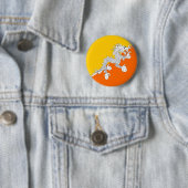 Bhutan Flag van hoge kwaliteit Ronde Button 5,7 Cm (In situ)