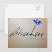 bhutan geluk briefkaart (Voorkant / Achterkant)