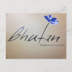bhutan geluk briefkaart