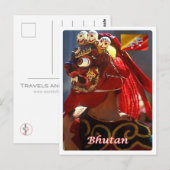 Bhutan - Gemaskerde Dance - Briefkaart (Voorkant / Achterkant)