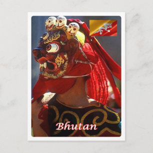 Bhutan - Gemaskerde Dance - Briefkaart