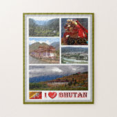 Bhutan - I Love - Legpuzzel (Verticaal)