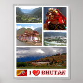 Bhutan - I Love - Poster (Voorkant)