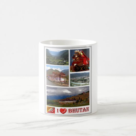 Bhutan - Ik hou van - Koffiemok (Center)