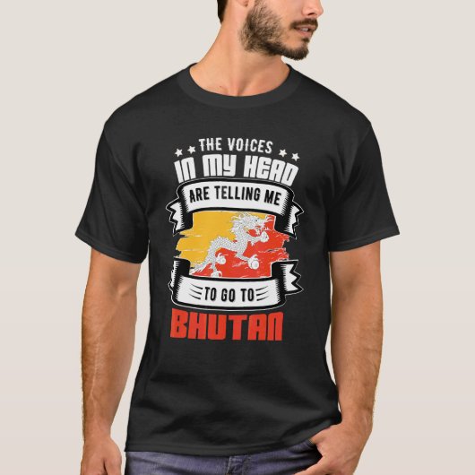 Bhutan in mijn hoofd t-shirt (Voorkant)