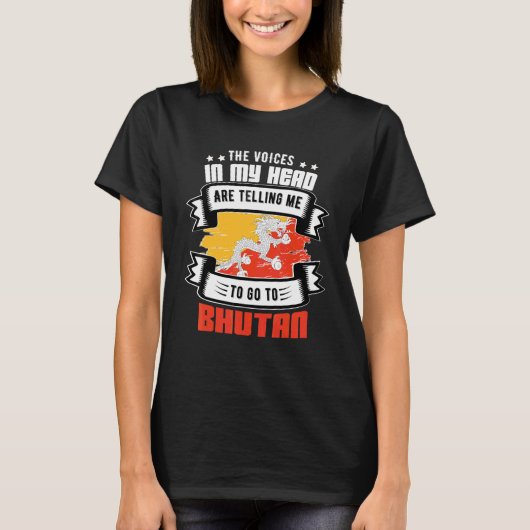 Bhutan in mijn hoofd t-shirt (Voorkant)