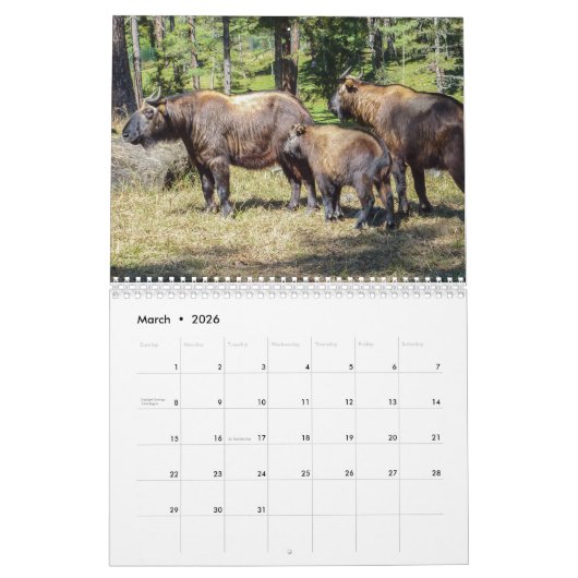 Bhutan Kalender (Mar 2026)