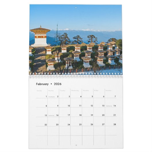 Bhutan Kalender (Feb 2026)