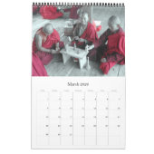 bhutan - koninkrijk gezichten kalender (Mar 2026)