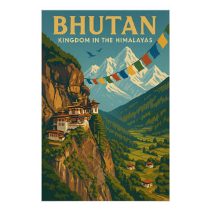 Bhutan - Koninkrijk in de Himalaya Perfect Poster