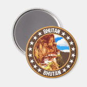 Bhutan Magneet (Voorkant / Achterkant)