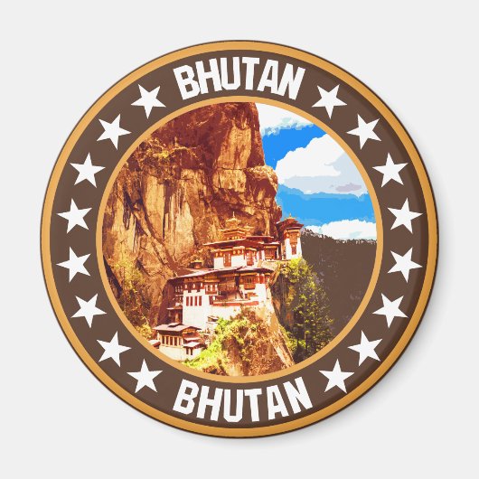 Bhutan Magneet (Voorkant)