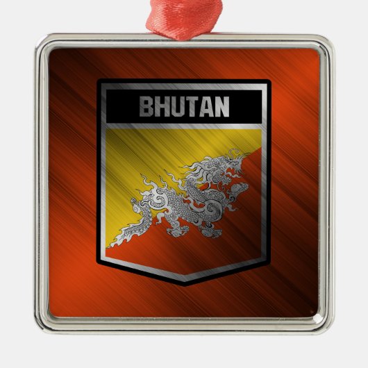 Bhutan Metalen Ornament (Voorkant)