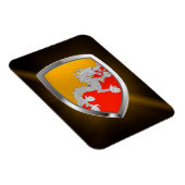 Bhutan Metallic Emblem Magneet (Rechterzijde)