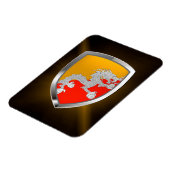 Bhutan Metallic Emblem Magneet (Linkerzijde)