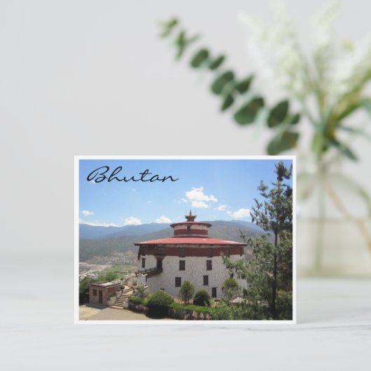 bhutan - museum briefkaart (Staand voorkant)