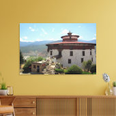 Bhutan museum canvas afdruk (Insitu (Woonkamer))