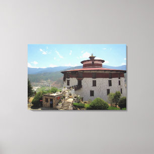 Bhutan museum canvas afdruk