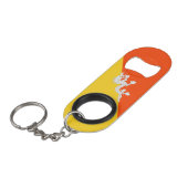 Bhutan National Pride Patriotic Mini Flessenopener (Voorkant Gekanteld)