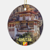 Bhutan Panoramic Kerstversiering Keramisch Ornament (Links)