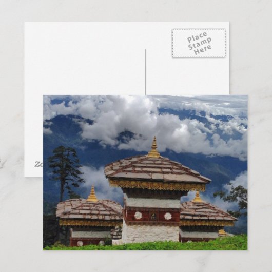 Bhutan Postcard Briefkaart (Voorkant / Achterkant)