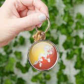 Bhutan - Premium Round Sleutelhanger (Hand)