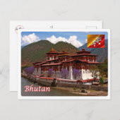 Bhutan - Punakha - Briefkaart (Voorkant / Achterkant)