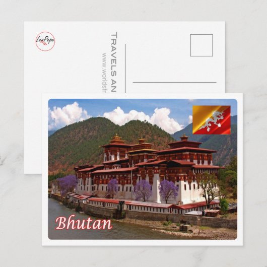 Bhutan - Punakha - Briefkaart (Voorkant / Achterkant)