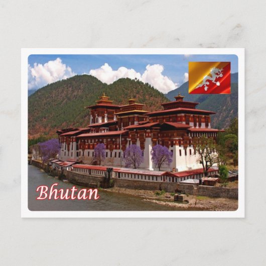Bhutan - Punakha - Briefkaart (Voorkant)