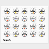 Bhutan Ronde Sticker (Vel)