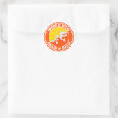 Bhutan Round Emblem Ronde Sticker (Tas)