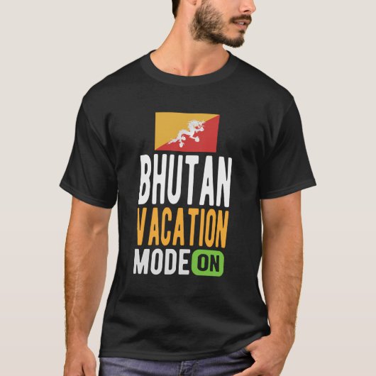 Bhutan Souvenir - Reizen - Bhutan Vakantie modus A T-shirt (Voorkant)