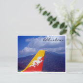 bhutan staart briefkaart (Staand voorkant)