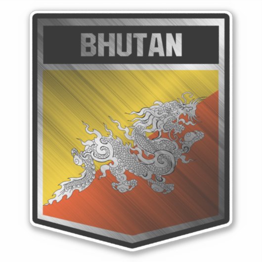 Bhutan Sticker (Voorkant)