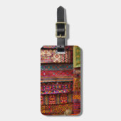 Bhutan stoffen te koop bagagelabel (Voorkant verticaal)