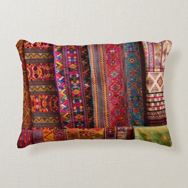 Bhutan stoffen te koop decoratief kussen (Voorkant)