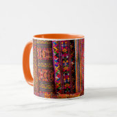 Bhutan stoffen te koop mok (Voorkant links)