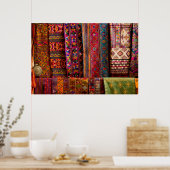 Bhutan stoffen te koop poster (Keuken)