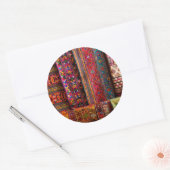Bhutan stoffen te koop ronde sticker (Envelop)