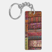 Bhutan stoffen te koop sleutelhanger (Voorkant Links)
