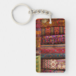 Bhutan stoffen te koop sleutelhanger