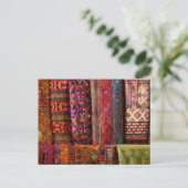 Bhutan-stoffen voor verkoop briefkaart (Staand voorkant)