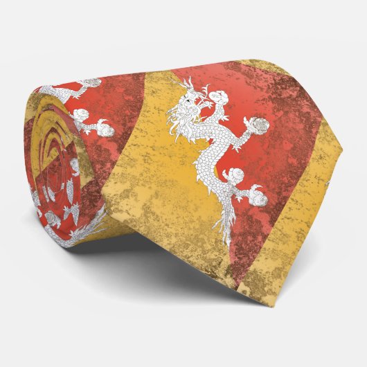 Bhutan Stropdas (Opgerold)