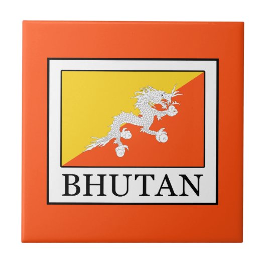 Bhutan Tegeltje (Voorkant)
