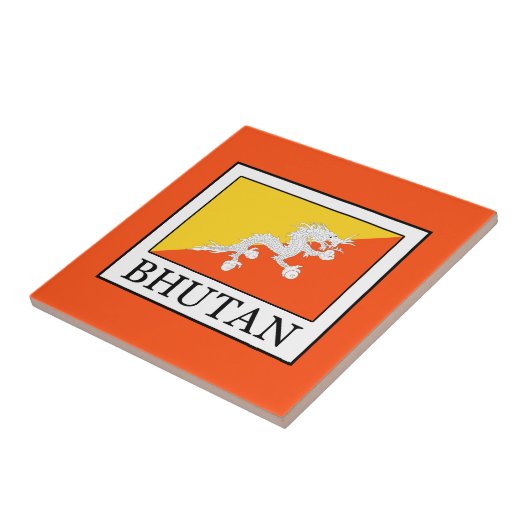 Bhutan Tegeltje (Zijkant)