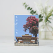 bhutan tempelleven briefkaart (Staand voorkant)