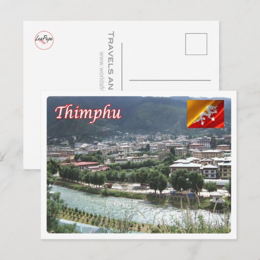 Bhutan - Thimphu - Briefkaart (Voorkant / Achterkant)