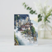 Bhutan Tiger's Nest Klooster Briefkaart (Staand voorkant)